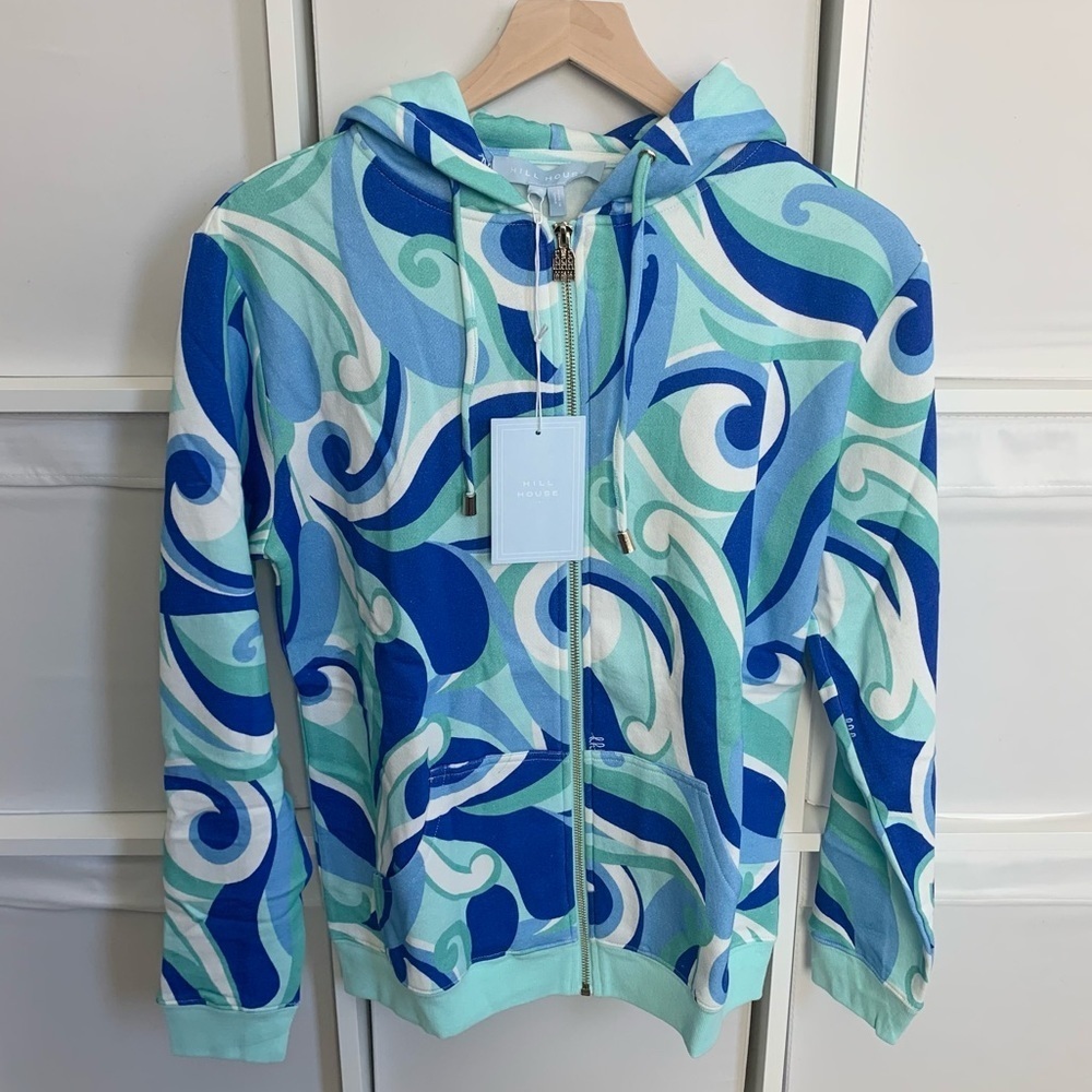 Hill House Allie Zip Up Jacket Blue - Picture 5 of 6